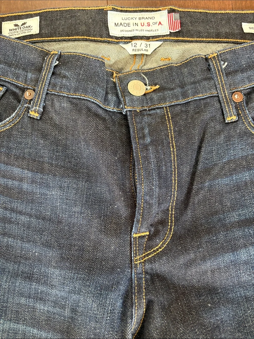 Lucky Brand Women’s Sienna Cigarette Dark Blue Jeans